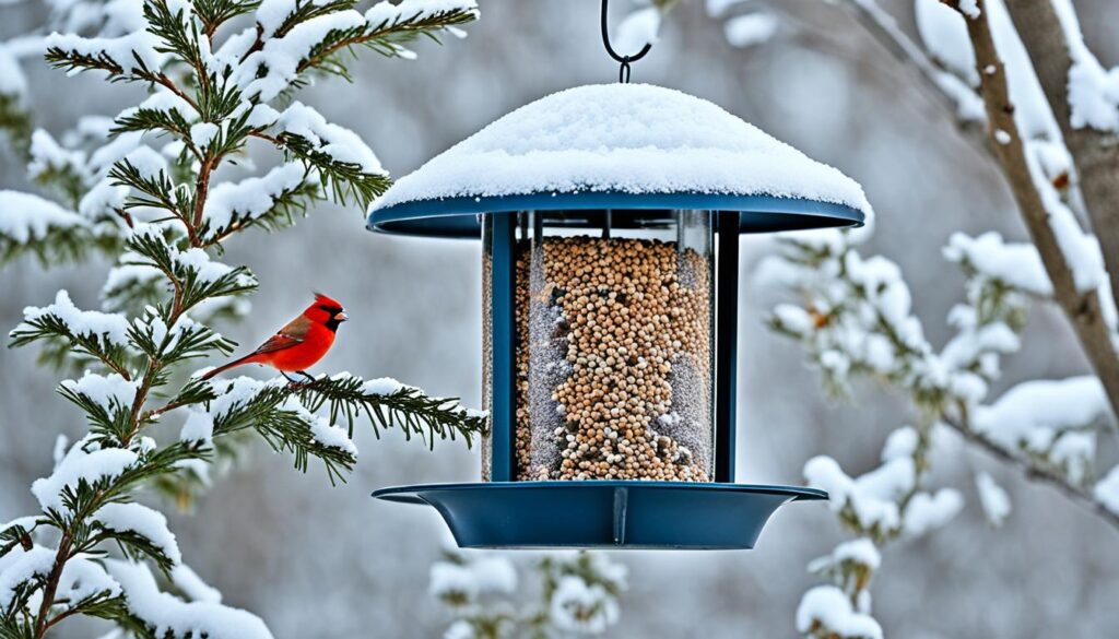 alimentación de aves en invierno