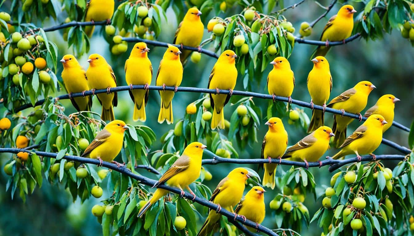 de que se alimentan los pajaros canarios en libertad