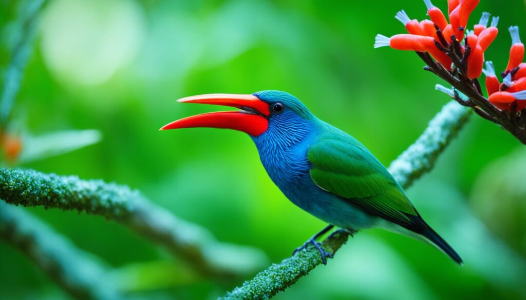 hábitos alimenticios aves pico de coral