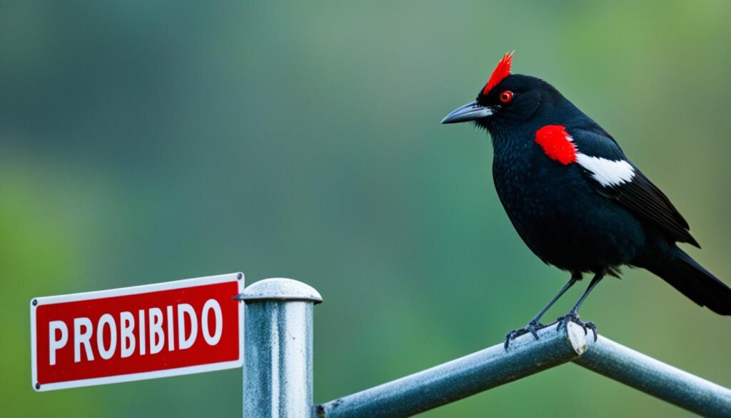 informar aves prohibidas