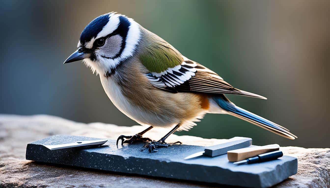 para afilar pico pajaros