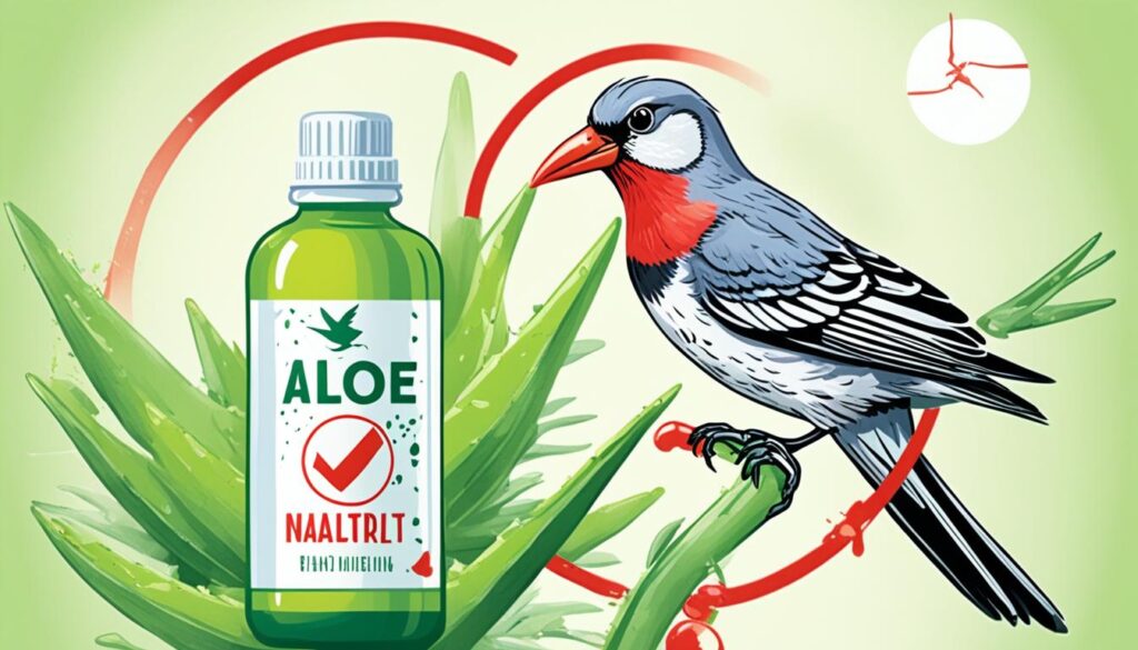 precauciones al usar aloevera en aves