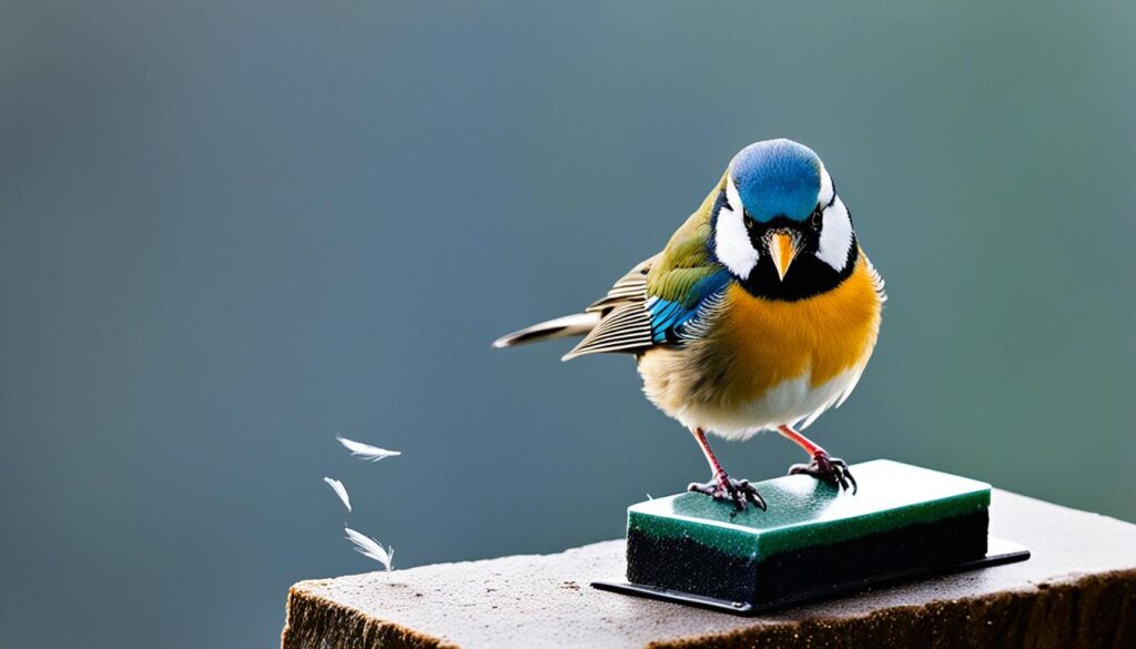 técnica para afilar picos de aves