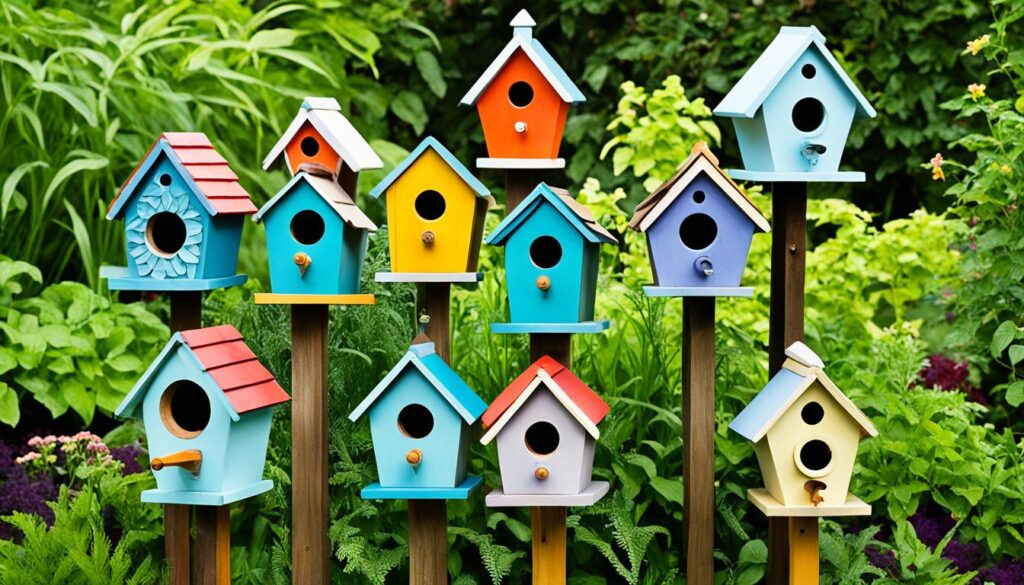 tipos de casitas para pájaros