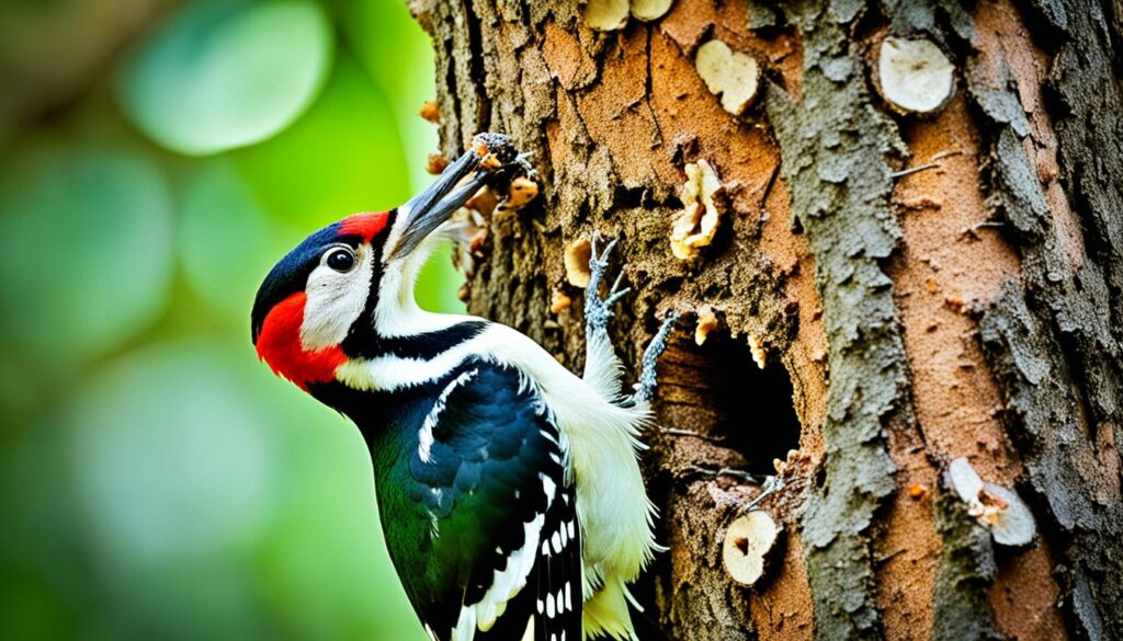 alimentacion pajaros carpinteros