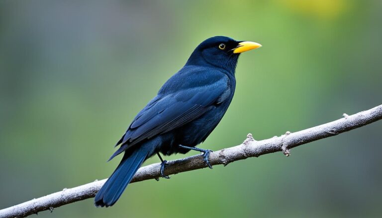 ¿Cómo Se Llama Un Pajaro Negro Con Pico Amarillo?