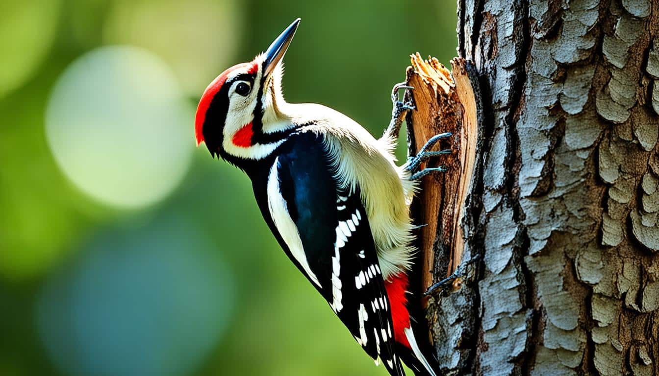 de que se alimenta un pajaro carpintero