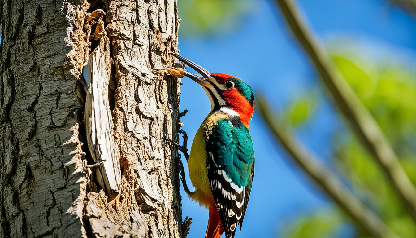 de que se alimentan los pajaros carpinteros