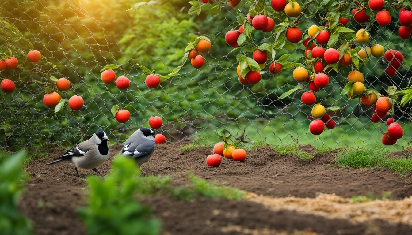 para que los pajaros no se coman las frutas