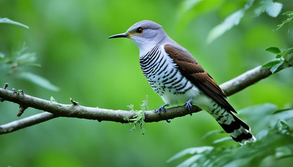 Alimentación del pájaro cuco