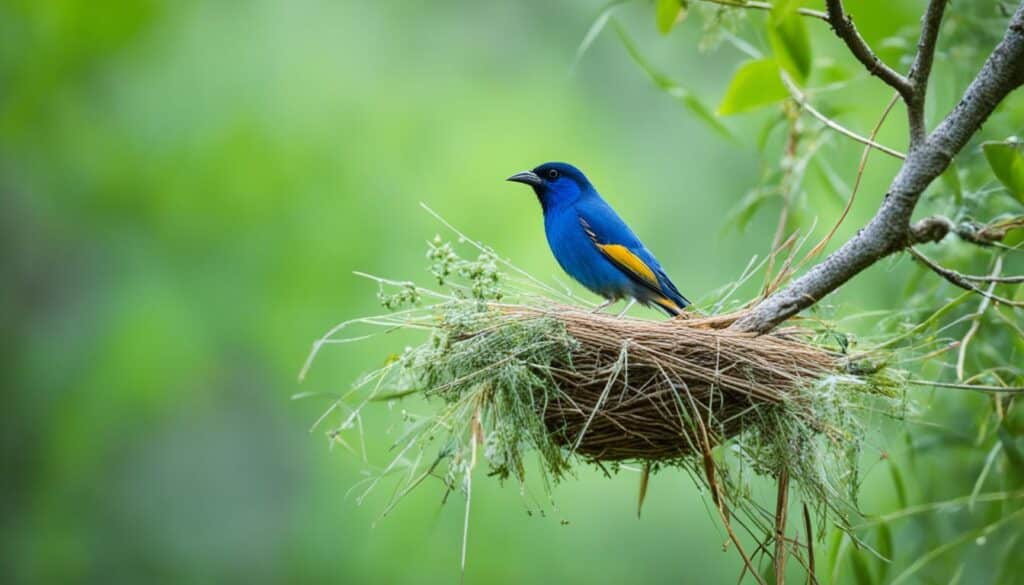 alimentación del pajaro tejedor