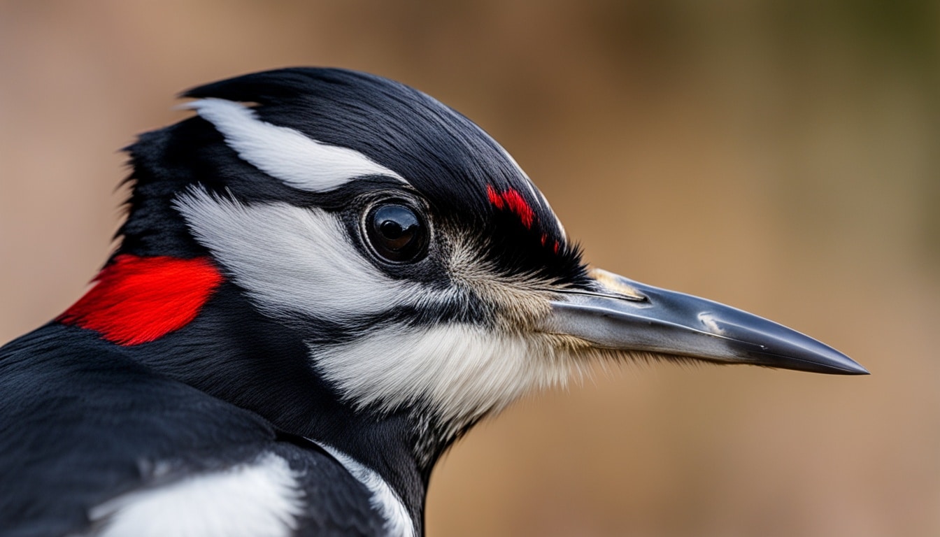 como es el pico del pajaro carpintero