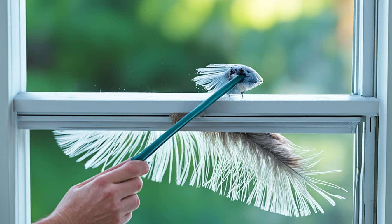 como evitar q los pajaros se posen en las ventanas