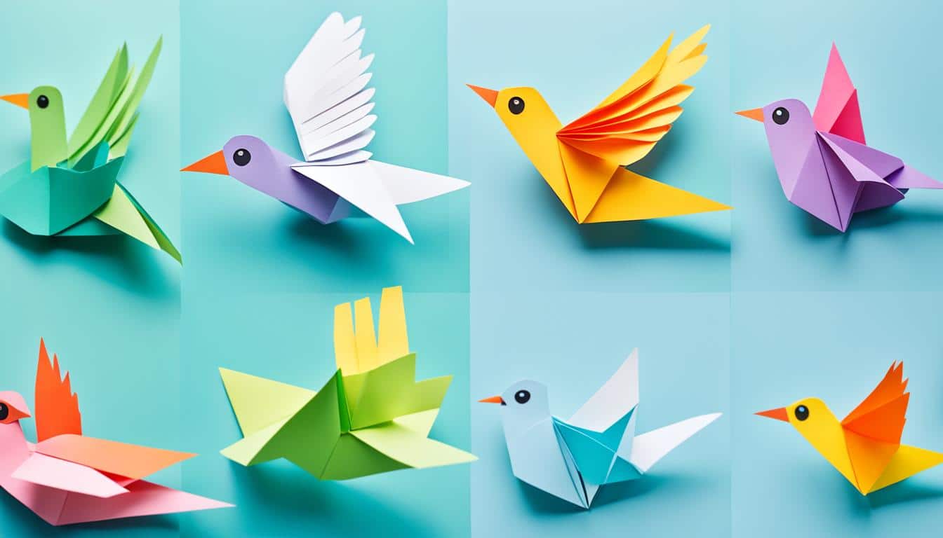 como hacer pajaros de papel