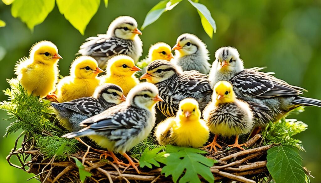 crías de aves nidífugas