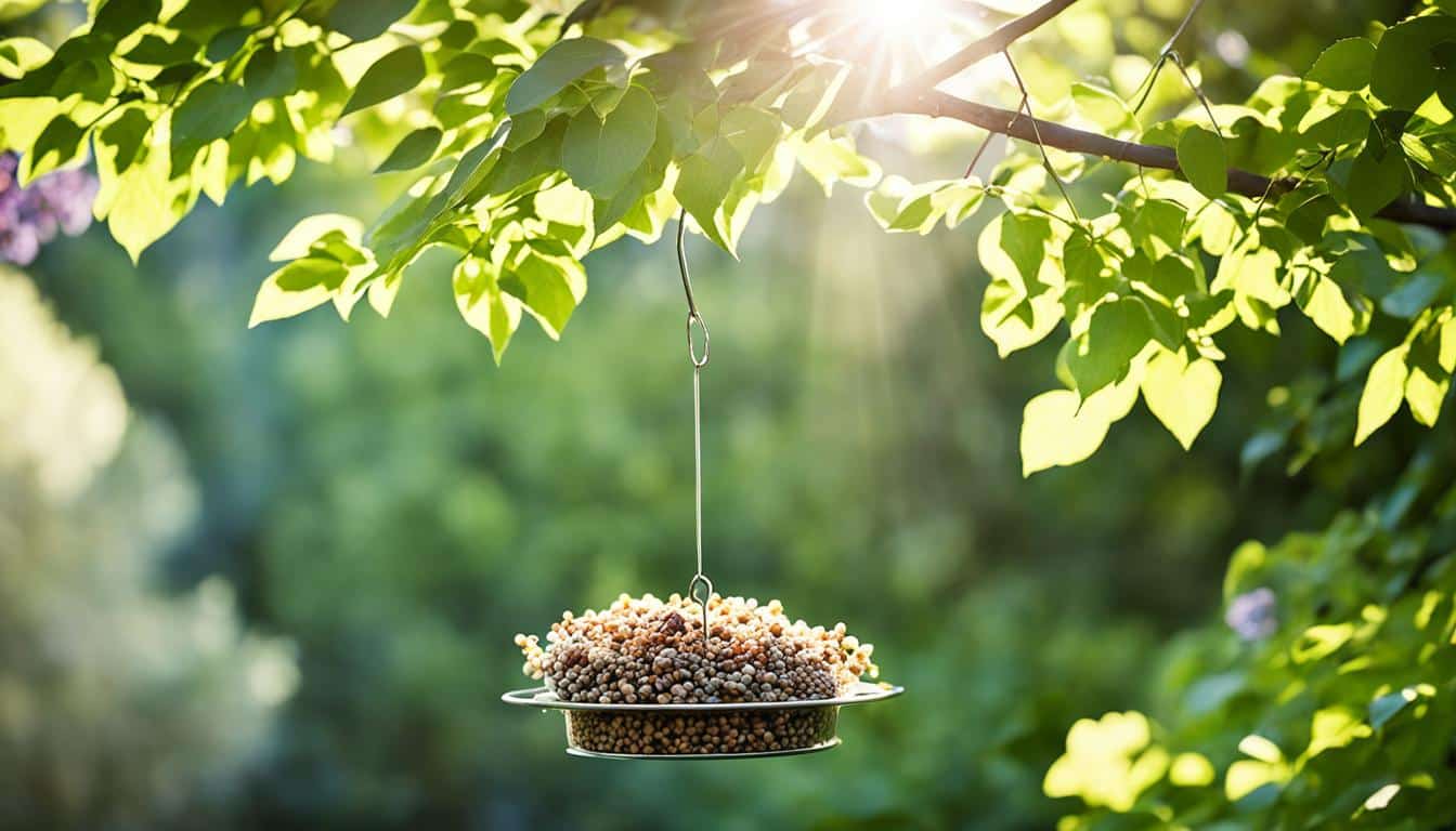 donde colocar los comederos para pajaros