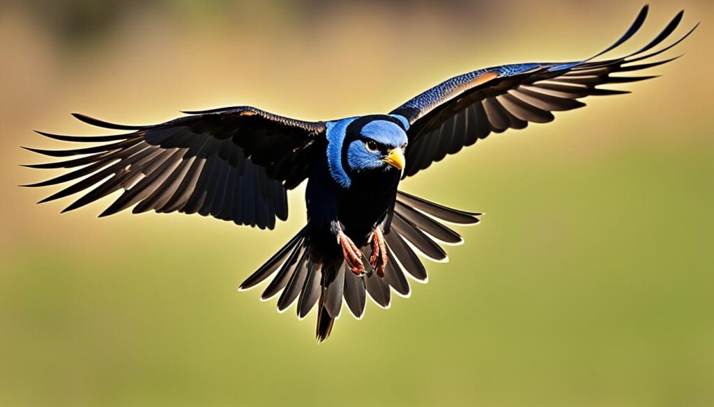 iluminación para fotografía de aves en vuelo