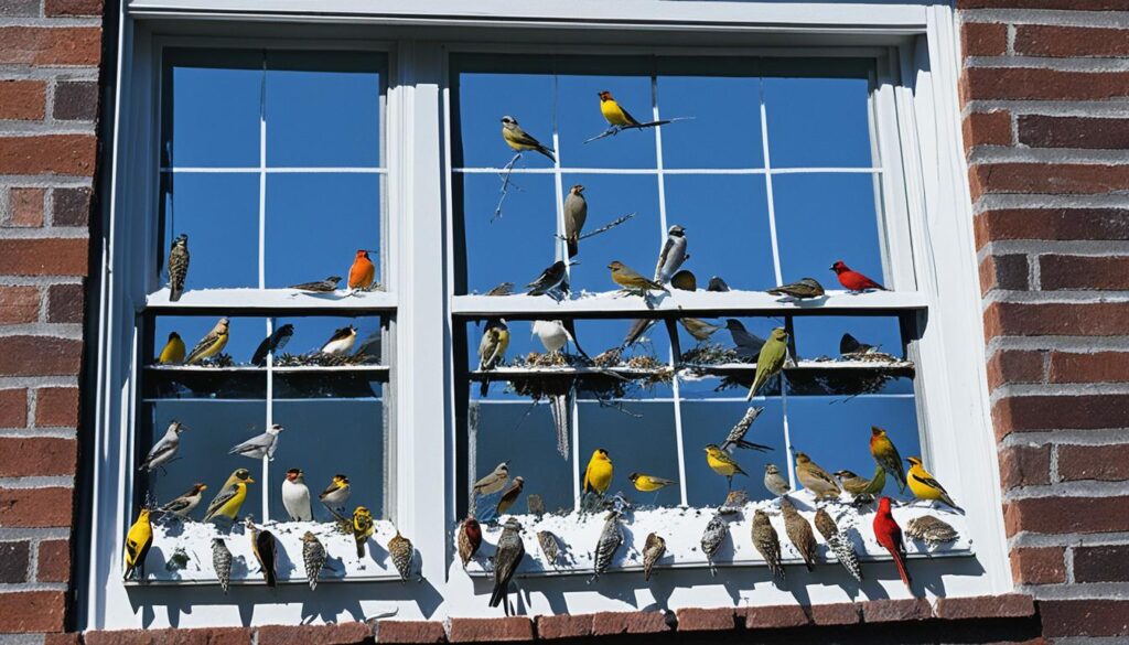 soluciones para evitar aves en ventanas