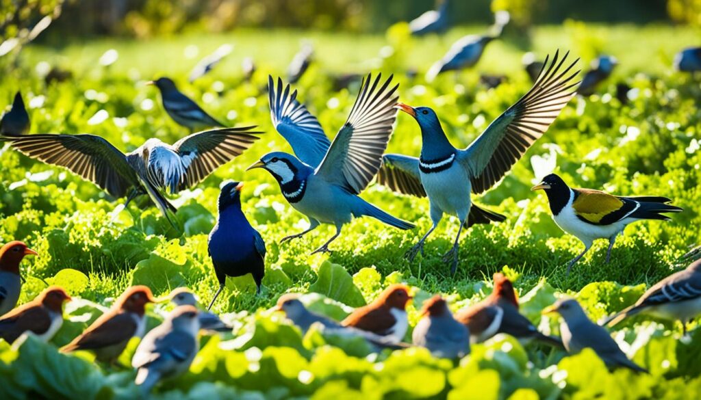 alimentación de aves