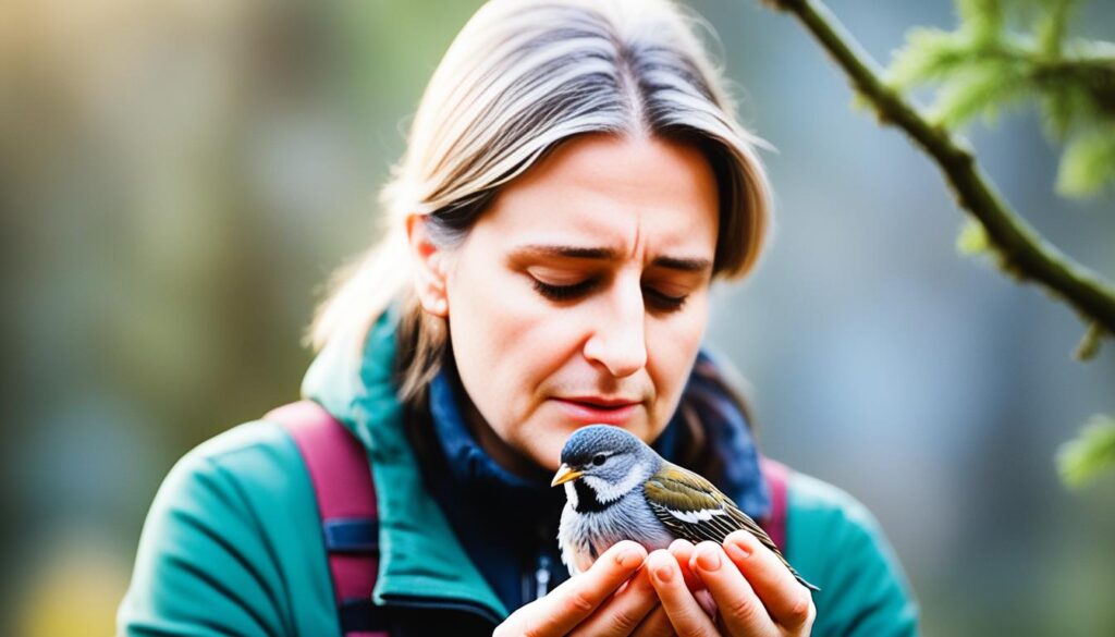 como ayudar pajaro chocado