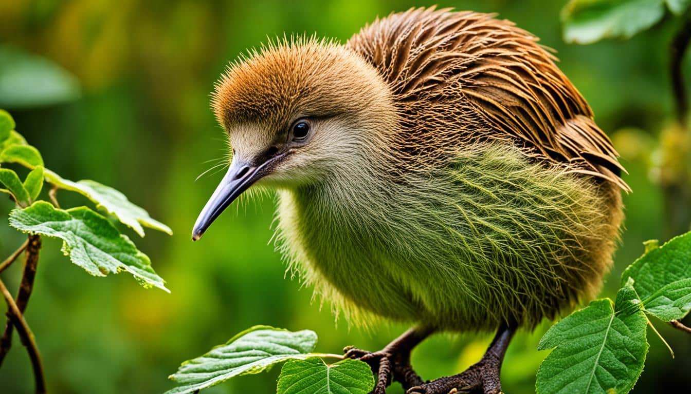 como es el pajaro kiwi