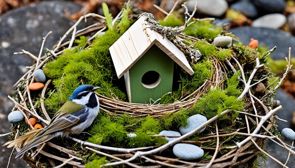 materiales para hacer nidos de pájaros