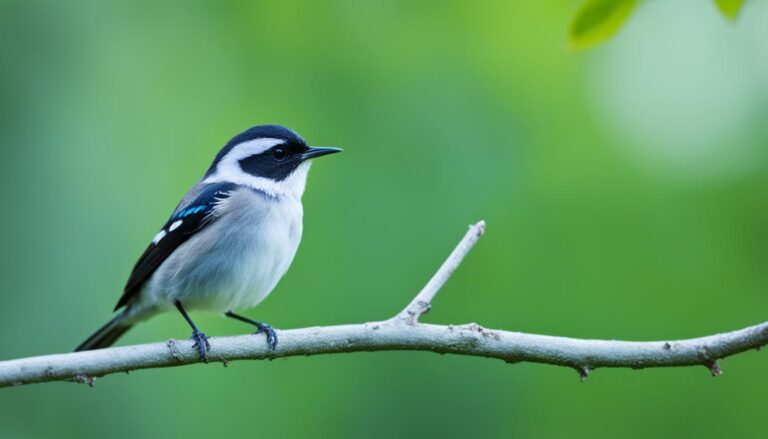 Pajaro Insectivoro De Cabeza Y Alas Negras