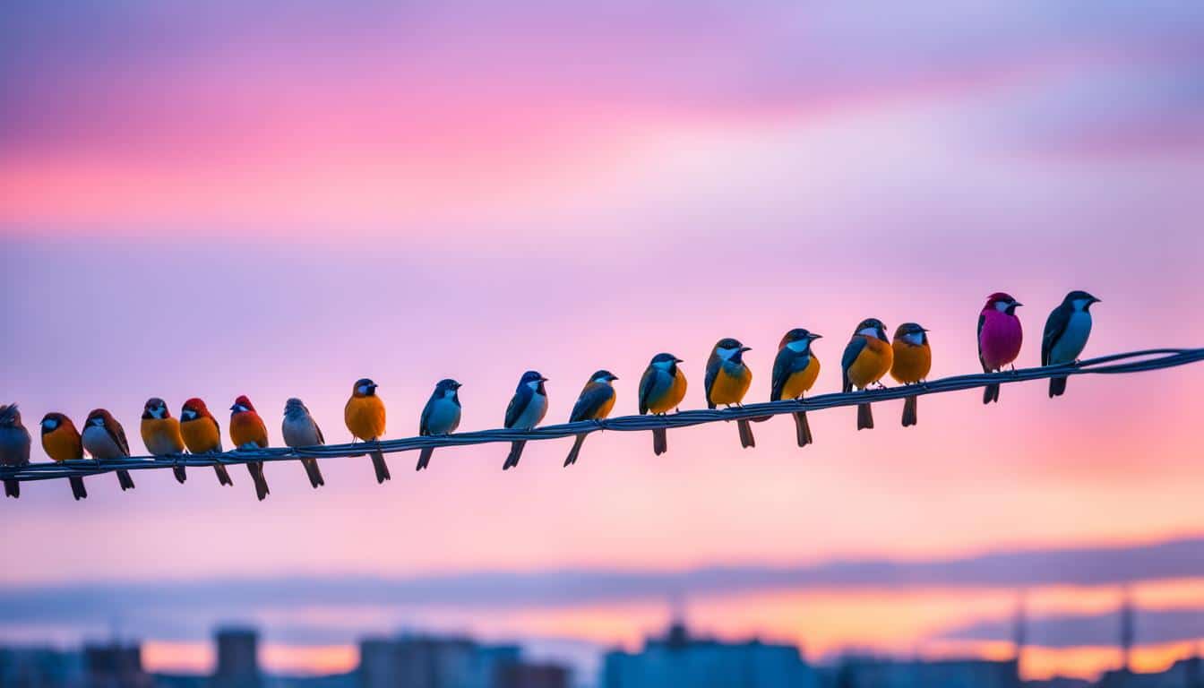 por que los pajaros cuelgan de los cables